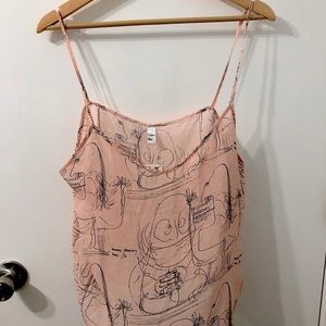 Chiffon by American apparel sheer tank